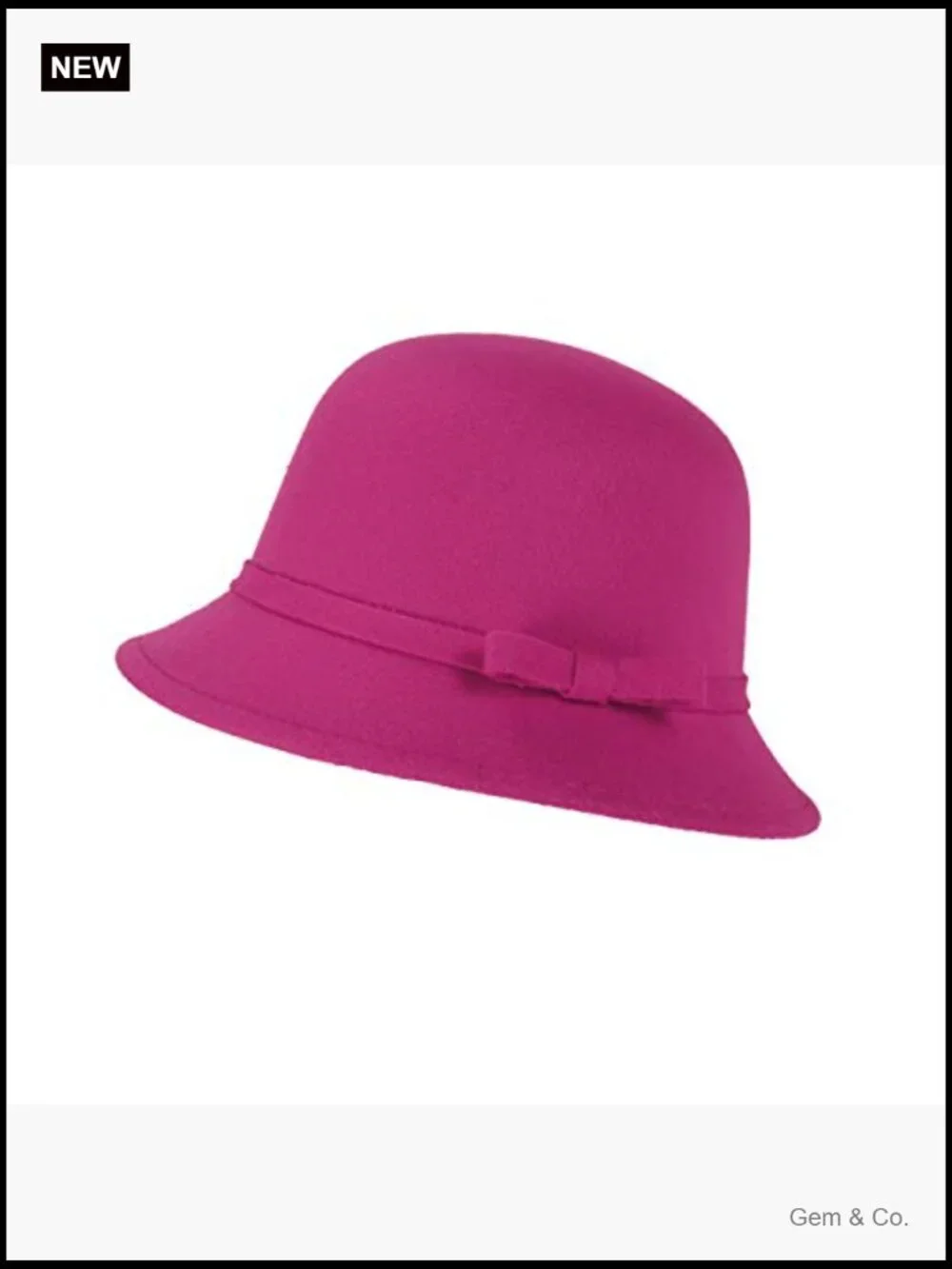 Felt Bucket Hat Adjustable Vintage Bowler Suede Wool